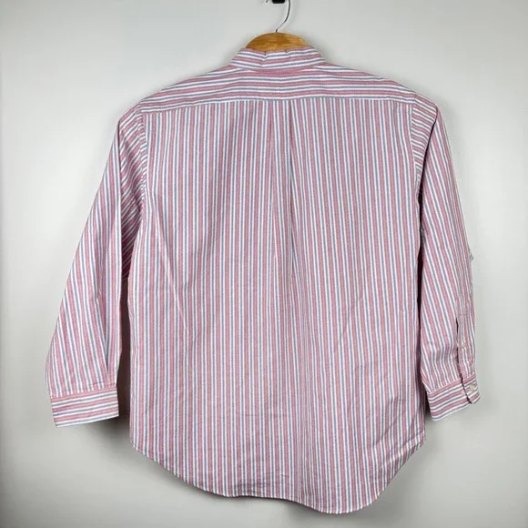 Polo Ralph Lauren Classic Fit Striped Button Down Shirt Mens 17.5 34/35 - Picture 5 of 8